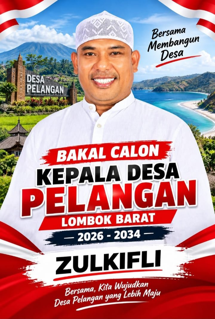 Zulkifli membawa tujuh misi pembangunan menjelang Pilkades Pelangan 2027, mulai dari penataan tambang hingga pemberantasan pungli.