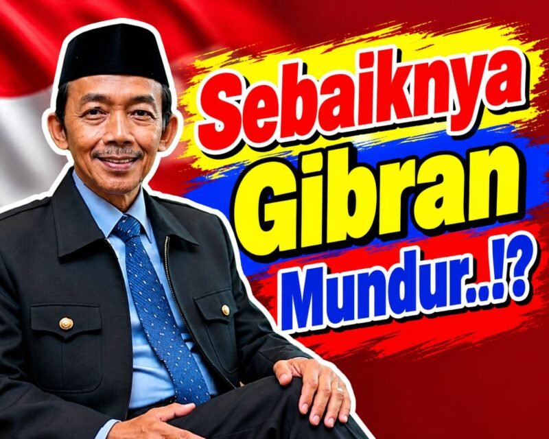 Aceng Syamsul Hadie (ASH): Sebaiknya Gibran Mundur, Rakyat Indonesia Sudah Dibohongi, Memalukan..!?