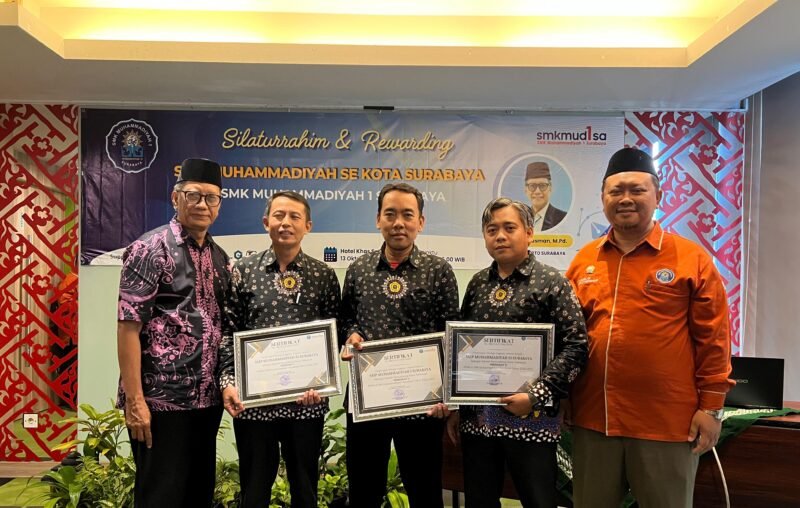 Wujud Rasa Syukur, SMK MUDISA Beri Apresiasi kepada Kepala SMP Muhammadiyah se-Surabaya