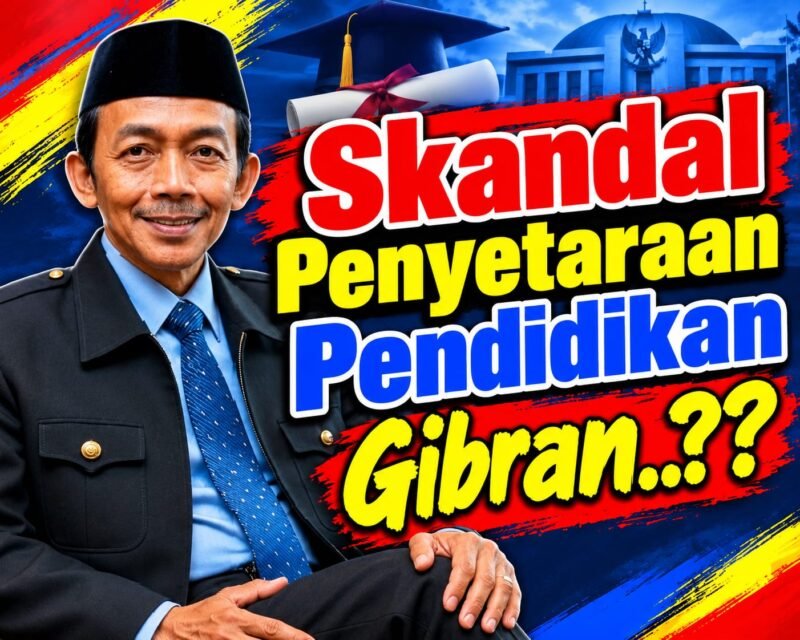 foto: Aceng Syamsul Hadie (ASH), Ketua Dewan Pembina Pusat ASWIN, menyoroti polemik penyetaraan pendidikan Wakil Presiden Gibran Rakabuming Raka dan mendesak pemerintah membuka dokumen serta dasar hukum penyetaraan secara transparan.