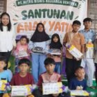Foto: MBK Ventura Cabang Ketanggungan bersama OJK Tegal menyalurkan santunan kepada 100 anak yatim sekaligus menggelar edukasi literasi keuangan bagi masyarakat di Kecamatan Ketanggungan, Kabupaten Brebes, Kamis (15/10/2026).