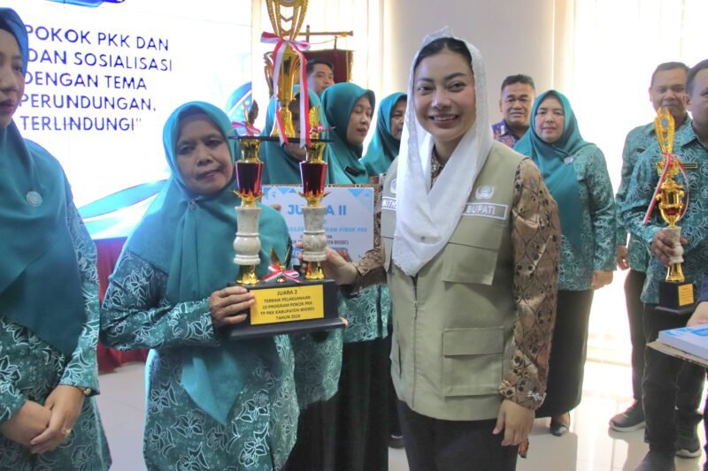 Bupati Brebes Paramitha Widya Kusuma membuka Peringatan Hari Cuci Tangan Pakai Sabun Sedunia 2026 tingkat Kabupaten Brebes di Desa Wanatawang, Kecamatan Songgom, Kamis (15/10/2026).
