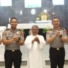 Minggu Kasih Kapolres Tanjung Perak Ajak Jemaat Paroki Santo Mikael Jaga Kerukunan dan Keamanan