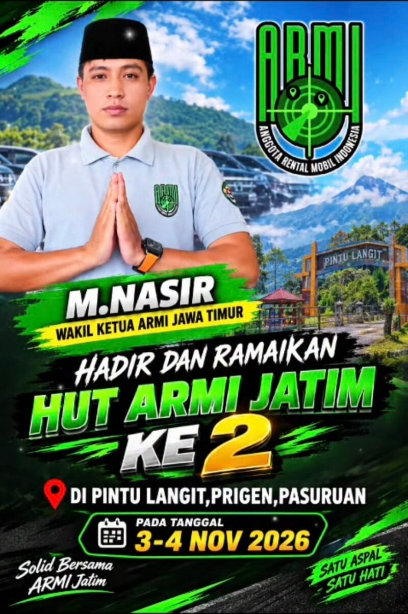 foto: M. Nasir, Wakil Ketua ARMI Jawa Timur, hadir dalam peringatan HUT ARMI Jatim ke-2 di Pintu Langit, Prigen, Kabupaten Pasuruan