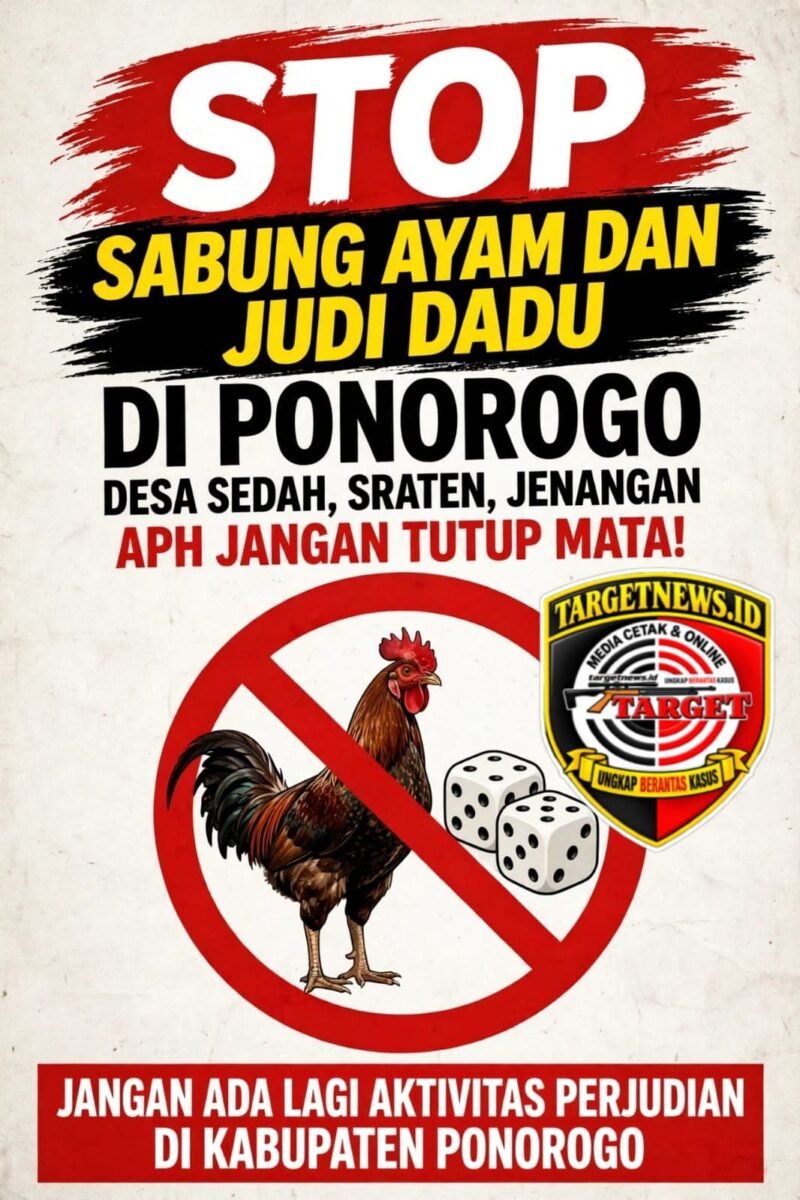 foto: Ilustrasi aktivitas perjudian sabung ayam dan dadu yang diduga berlangsung di wilayah Kecamatan Jenangan, Kabupaten Ponorogo. Warga berharap aparat kepolisian segera melakukan penelusuran dan penindakan sesuai ketentuan hukum.